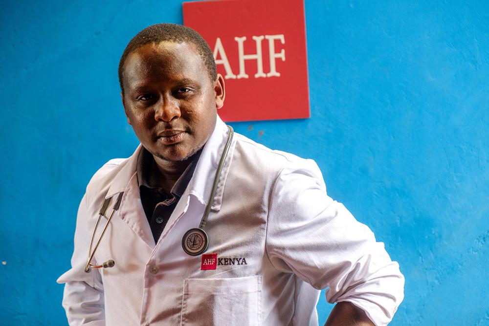 AHF Kenya HIV and STIs care provider man